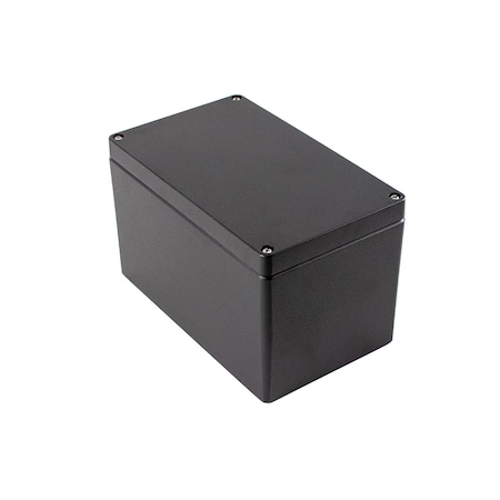 Hammond Screws Electrical Enclosures, 10.24 in H, 6.3 in D, 6.31 in W 1590Z163BK